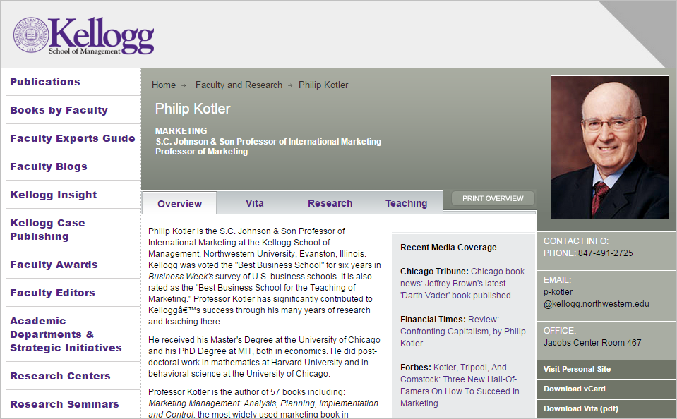 Philip Kotler Kellogg