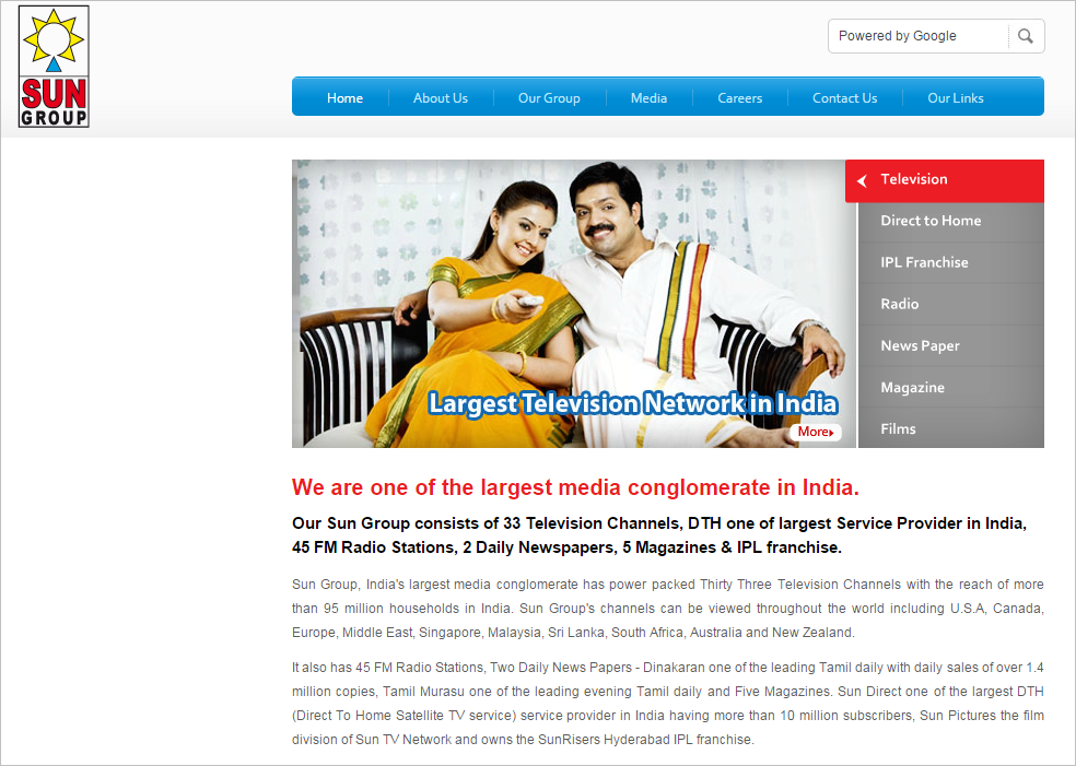Sun Group Website