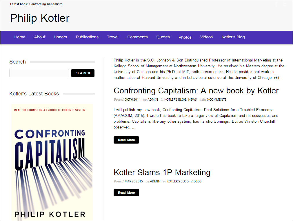 Philip Kotler website